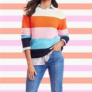 LOFT Colorblock Knit Sweater